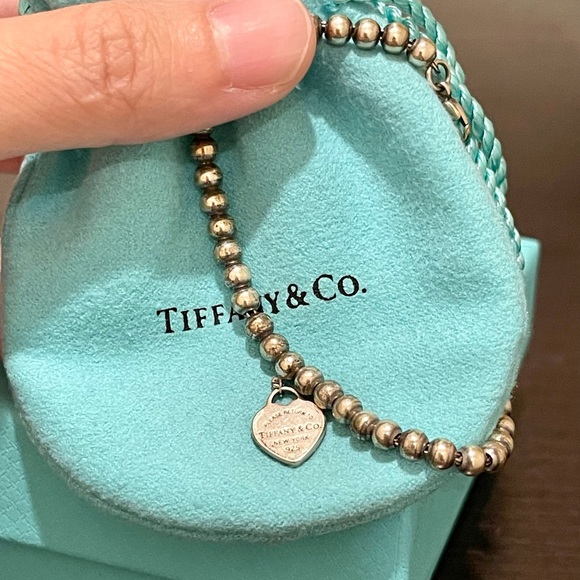 Sold!!Tiffany & Co. Heart Tag Silver Bracelet - Picture 2 of 6